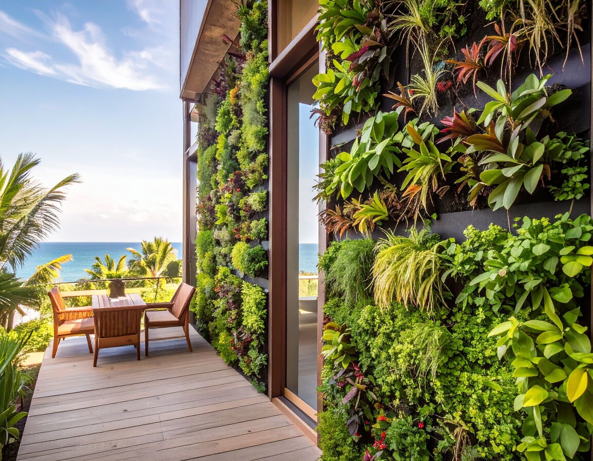 Living walls at our ecotourism resort