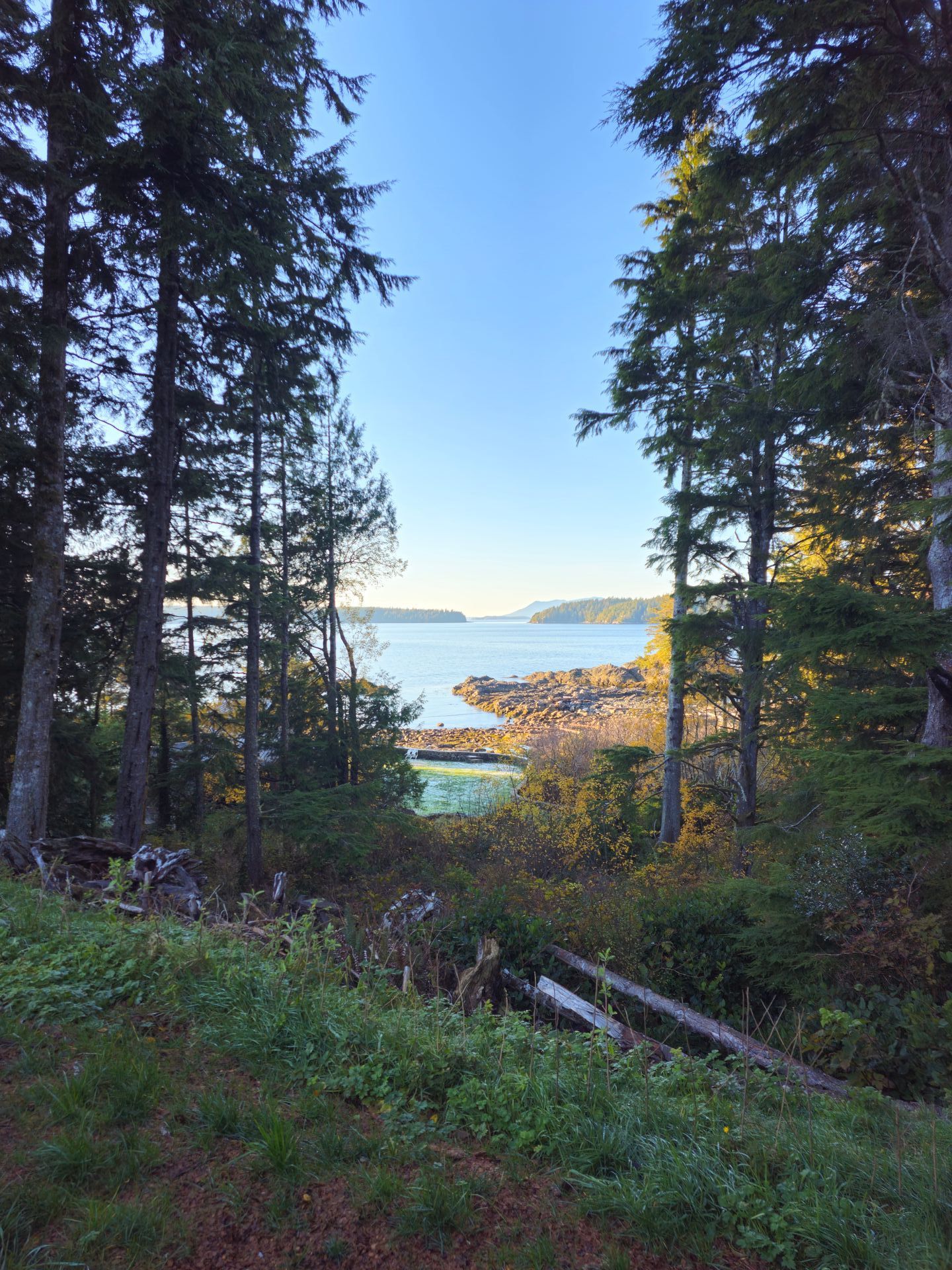 The project site on Vancouver Island